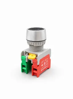 Кнопка чорна NC + NO; 3A/230VAC; 22mm
