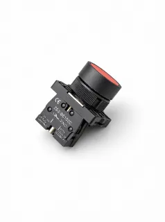 Кнопковий перемикач червоний NC+NO 3A/230VAC 22mm IP65