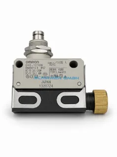 OMRON D4E-1C10N Limit Switch with Dome Plunger and M12 Connector