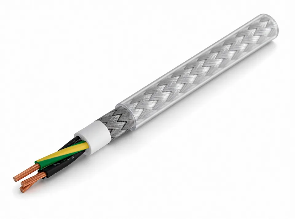 Kabel ekranowany 5G1mm² – oplot z ocynowanych drutów miedzianych