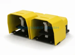SCHIRMER GMBH interrupteur à pédale double métal, jaune
