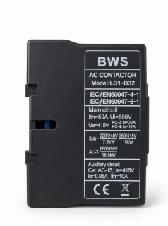 Stycznik mocy Schneider Electric LC1D32P7 TeSys Deca 3P 32 A 230 V AC