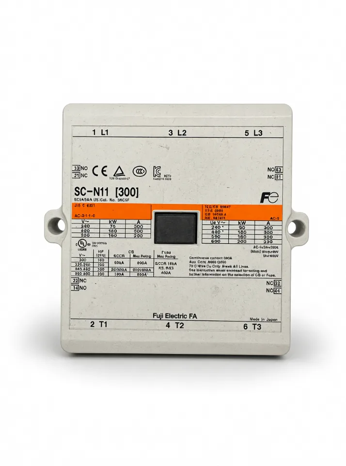 Fuji Electric SC-N11 contactor 350 A, coil DC 100 to 120 V